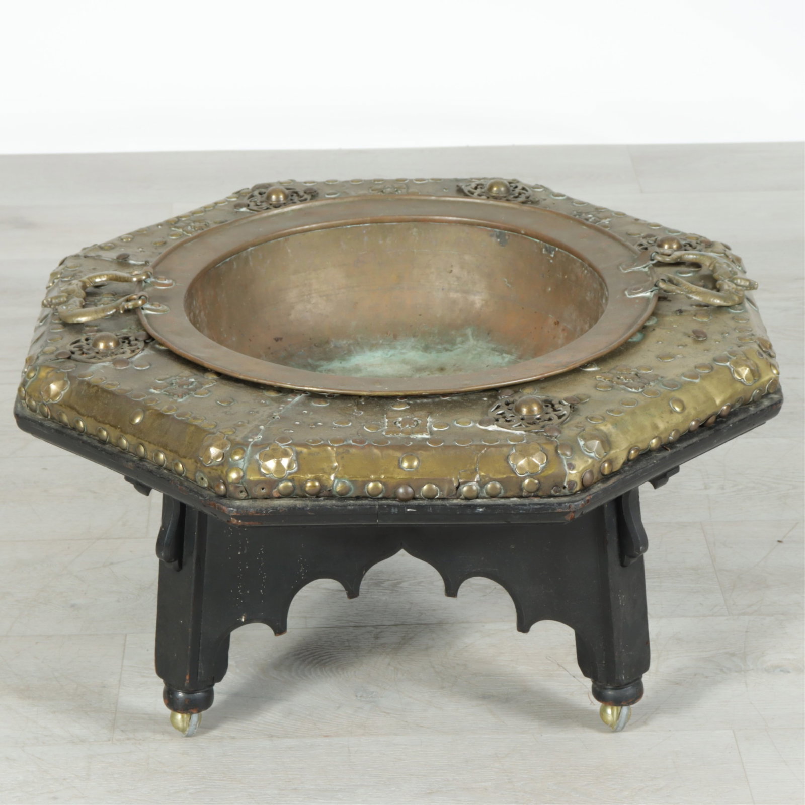 Mediterranean Brass and Copper Brazier (1 of 6)