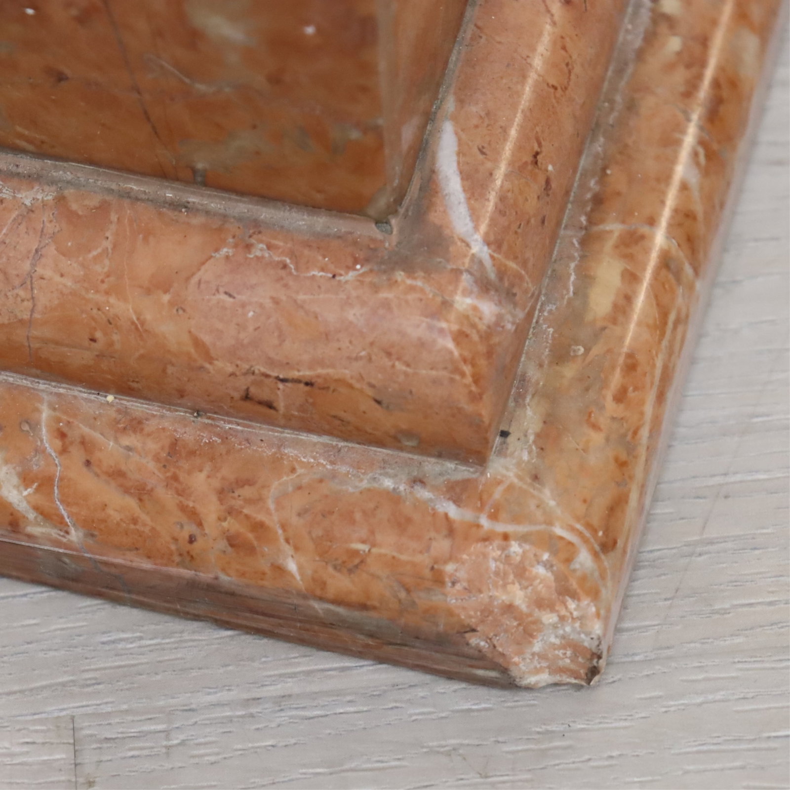 Classical Style Red Veined Marble Console - 9