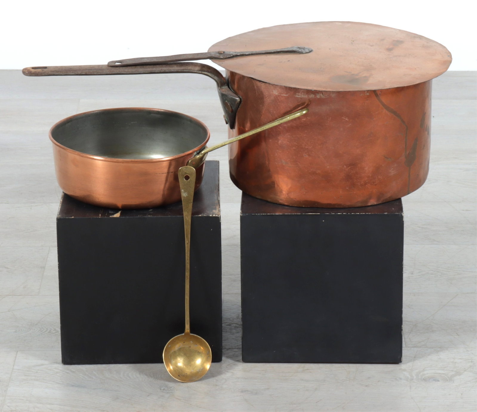 Copper & Brass Pot, Pan & Ladle (1 of 8)