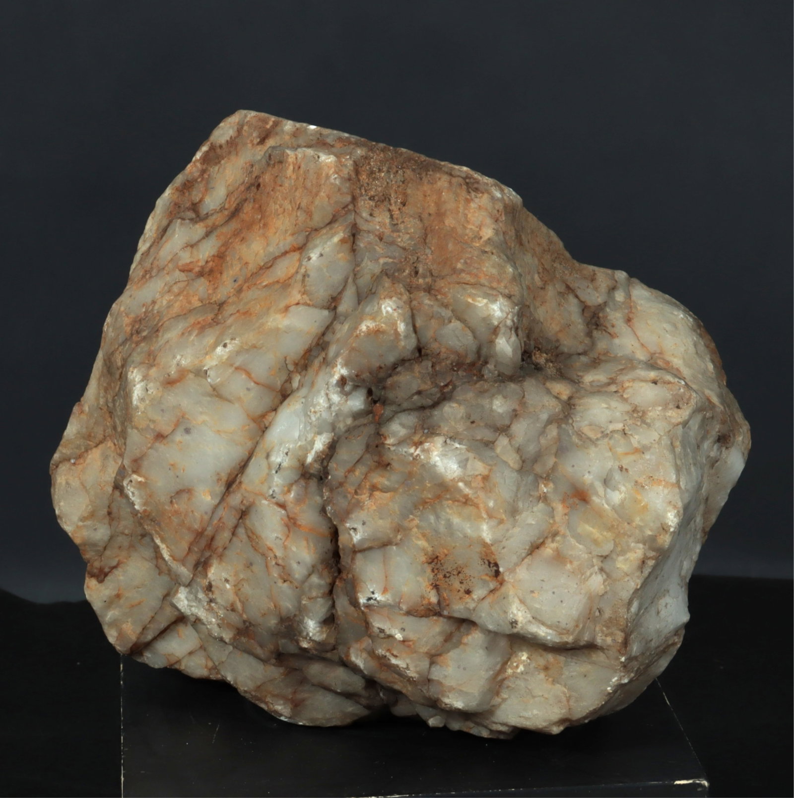Large Quartz Specimen: A Large Quartz Specimen weighing approx 55 pounds. 35" circumference