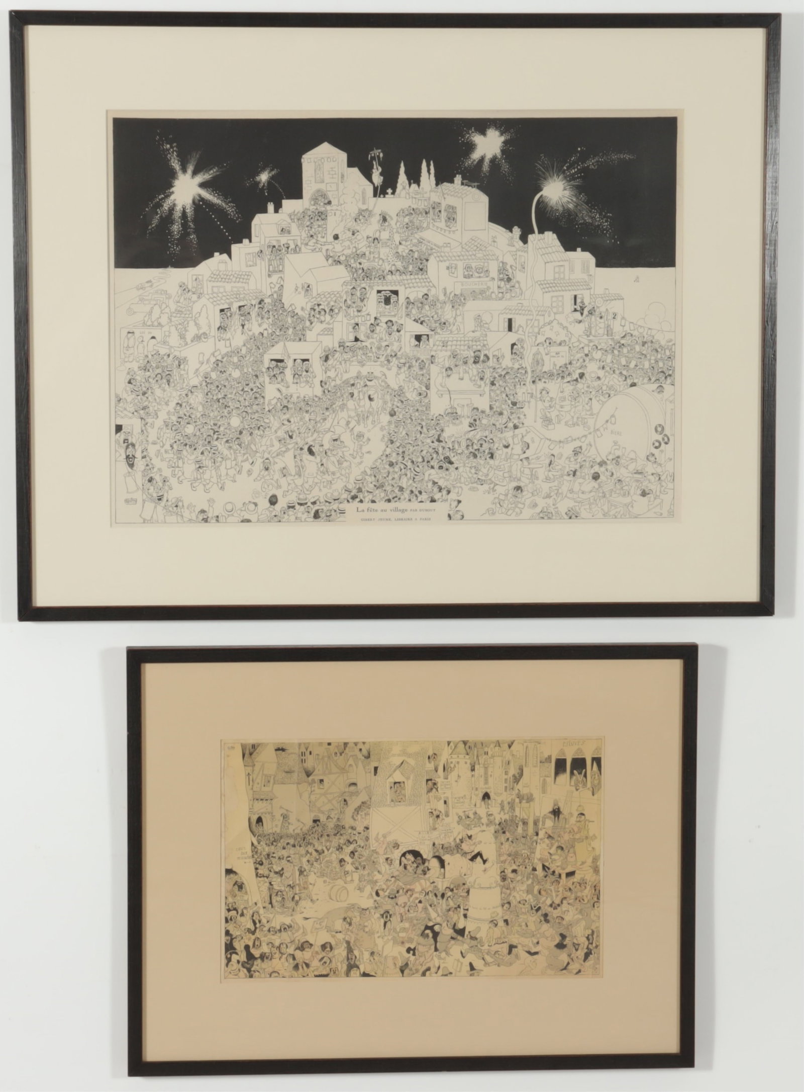 Albert Dubout - Two Prints