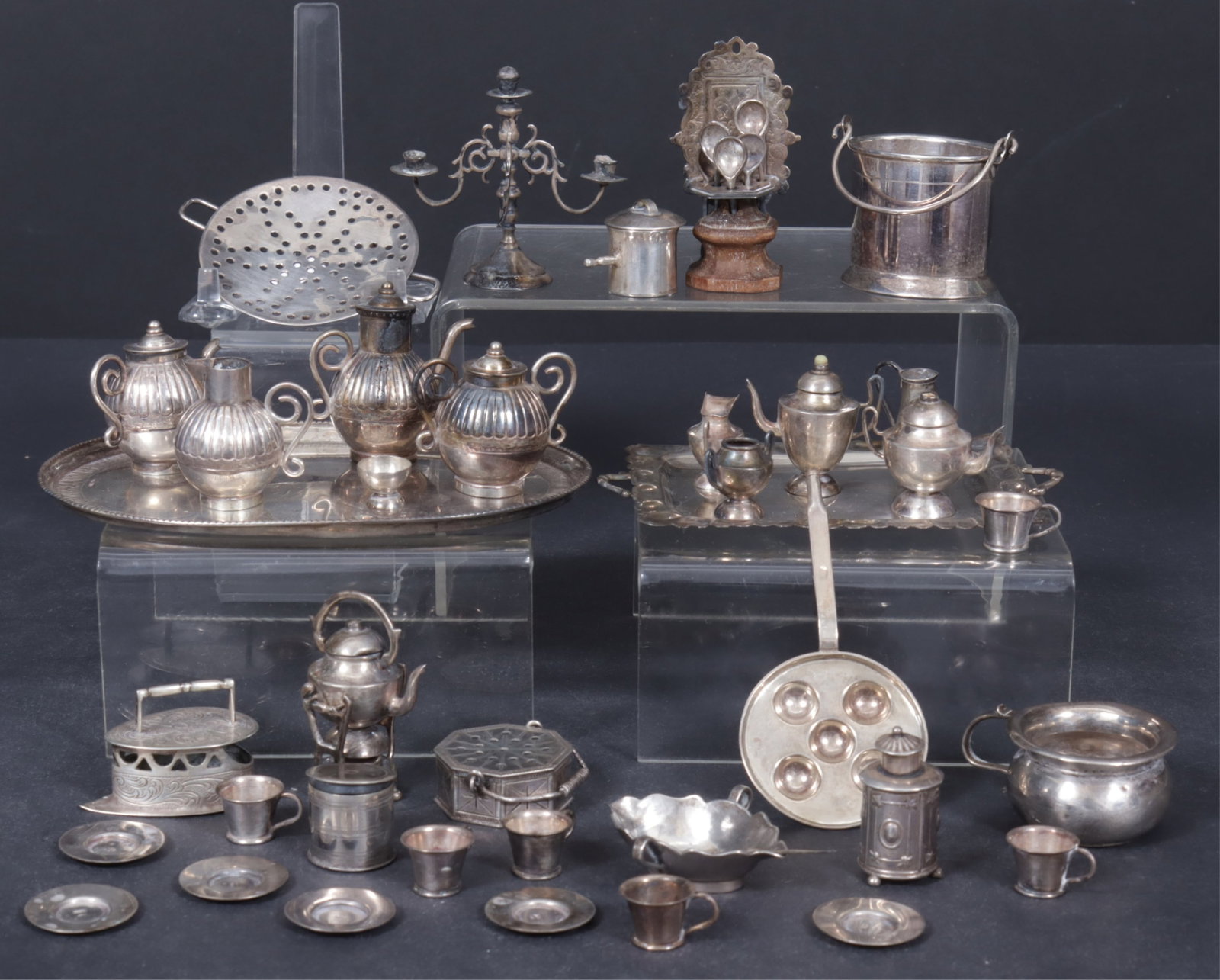 Miniature Sterling Silver Cooking & Dining Objects (1 of 6)