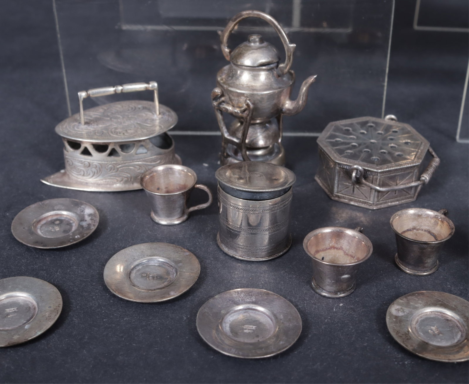 Miniature Sterling Silver Cooking & Dining Objects - 5