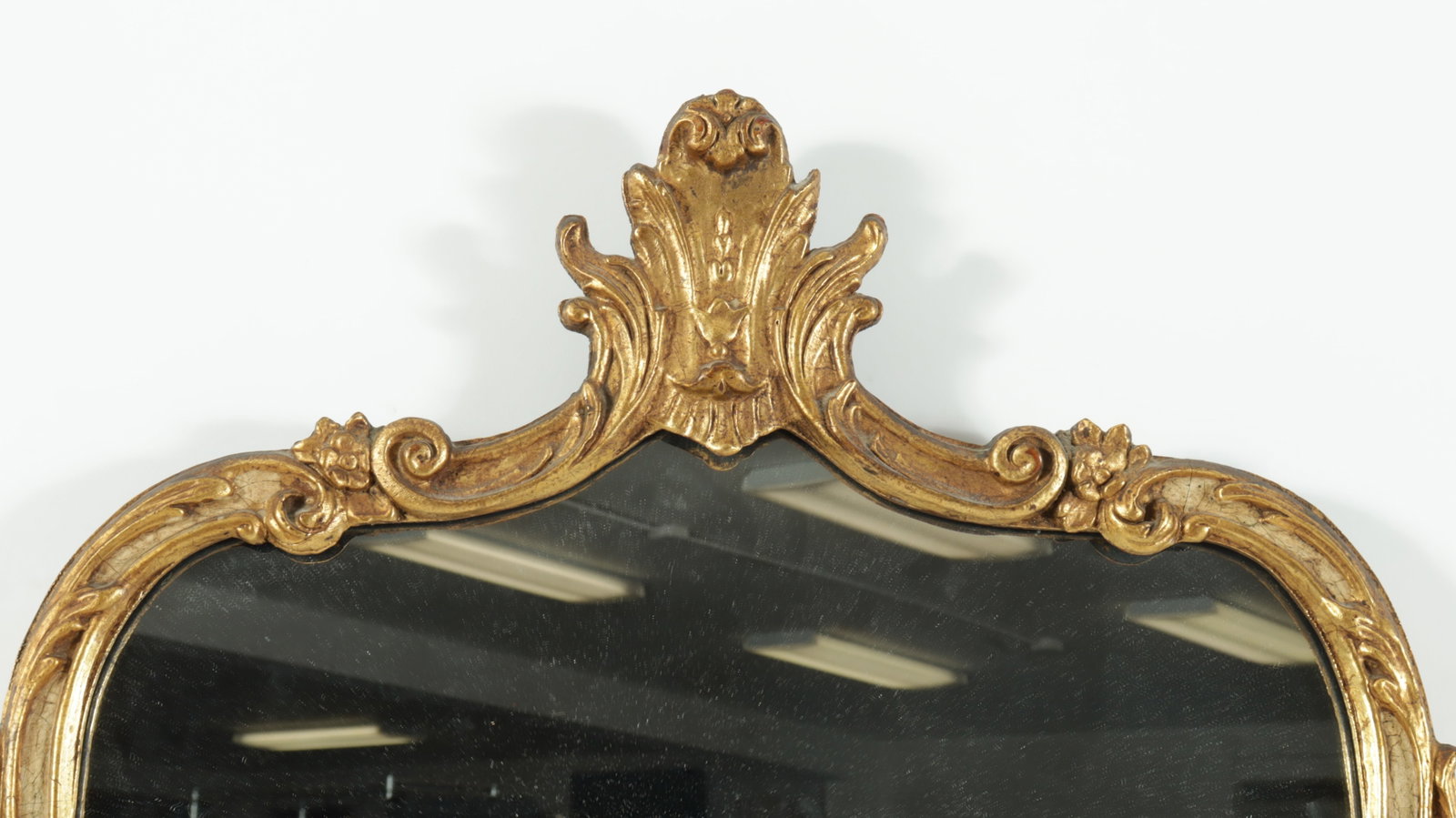 Rococo Style Gilt Composition Mirror - 3