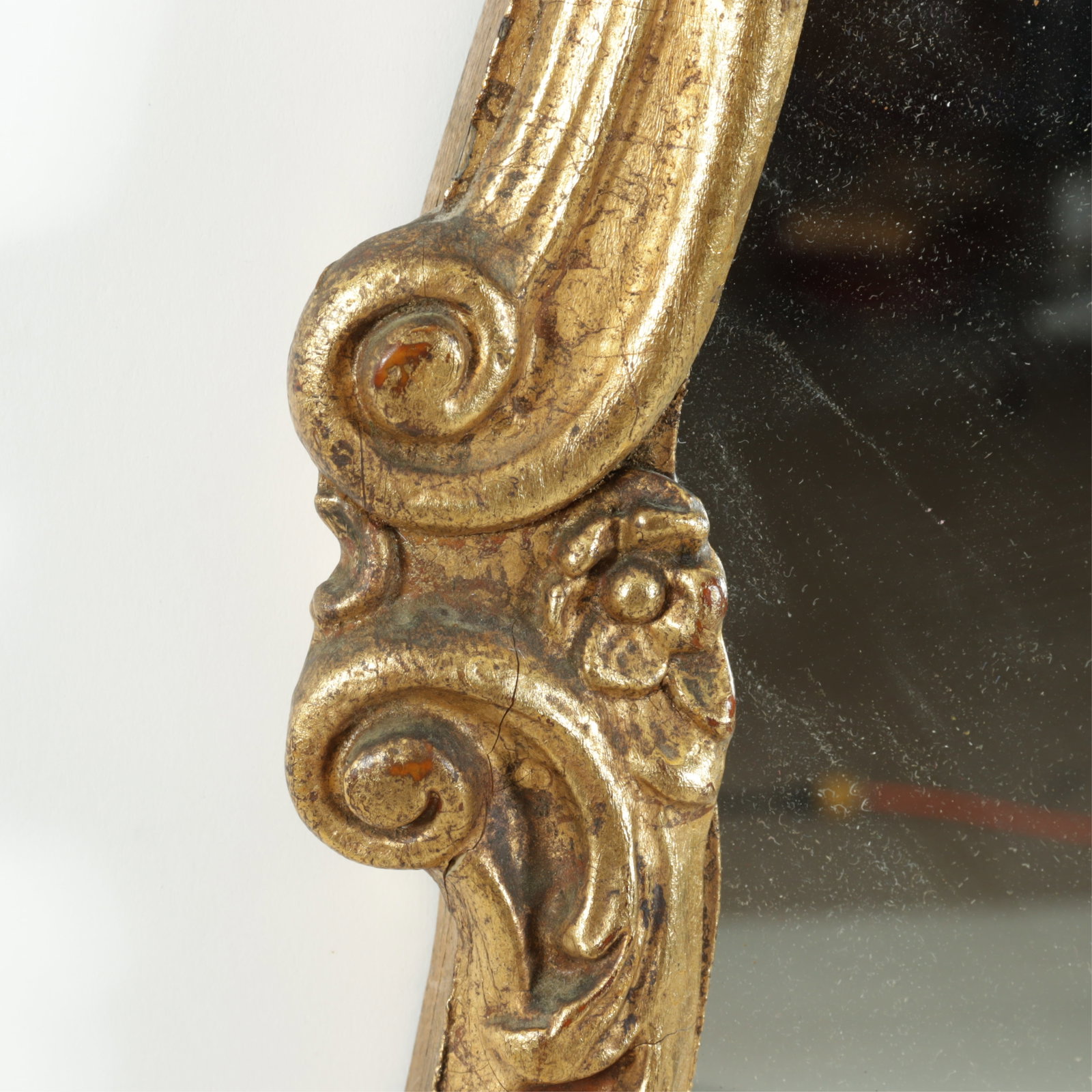 Rococo Style Gilt Composition Mirror - 4
