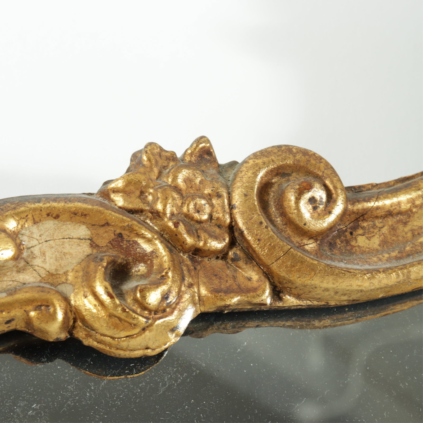 Rococo Style Gilt Composition Mirror - 7