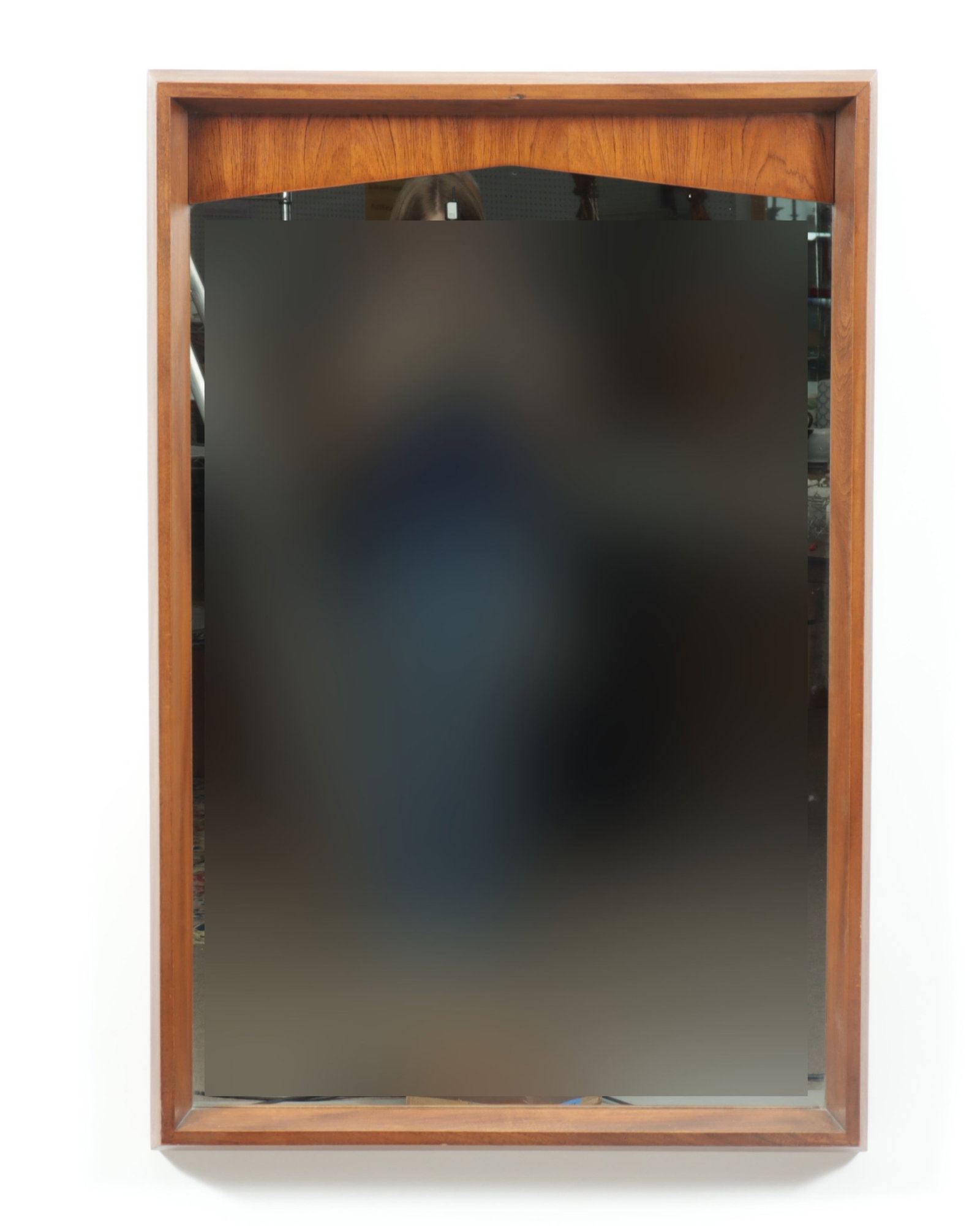 Kent Coffey Predicta Walnut Mirror: Kent Coffey Predicta Walnut Mirror 42.5" H x 28.5" W