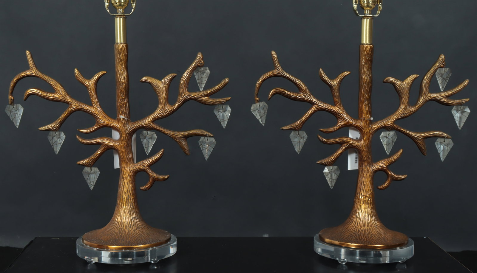 Pair Marge Carson Tree Lamps - 3