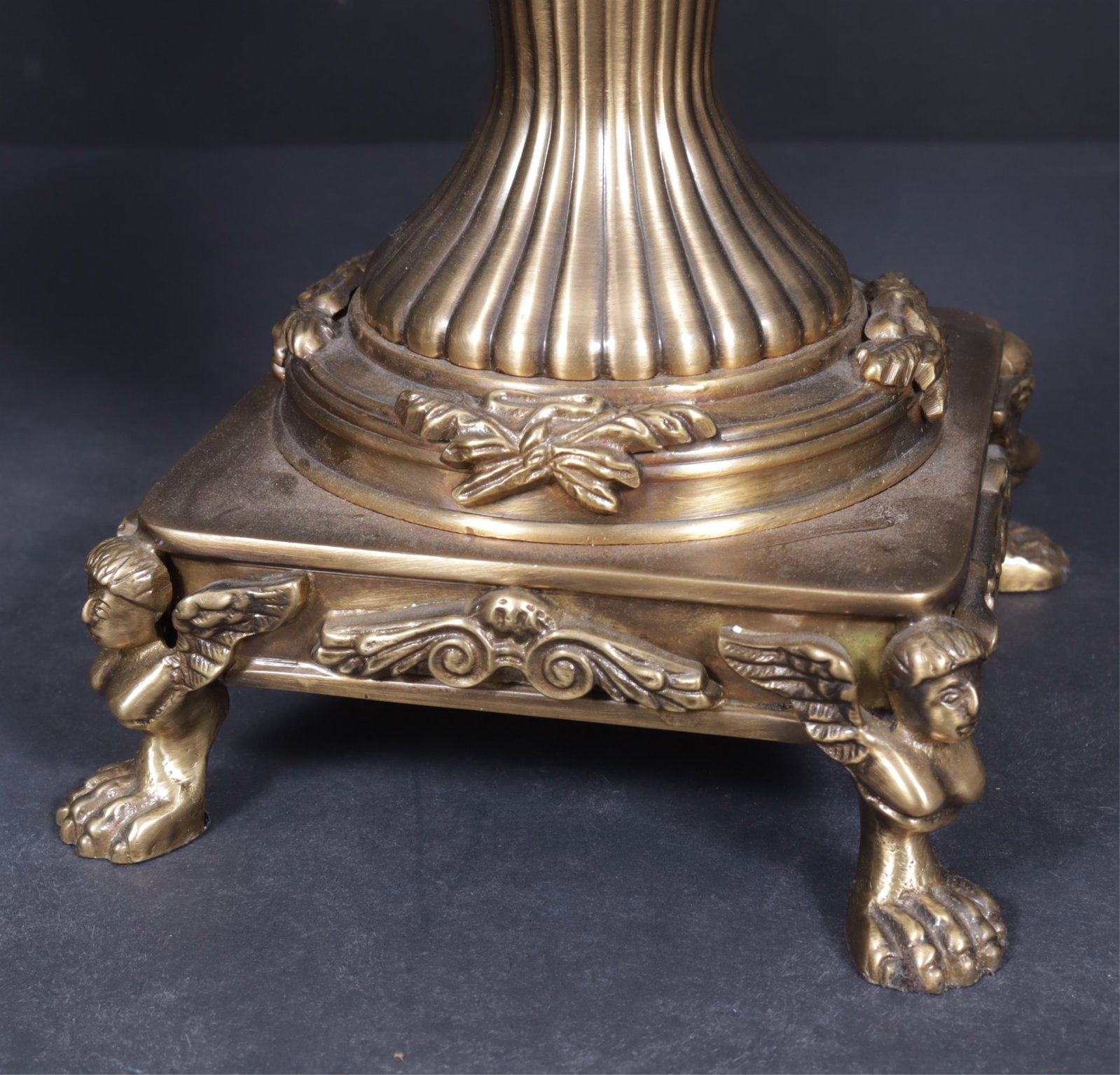 Pair Classical Style Brass Urns - 4