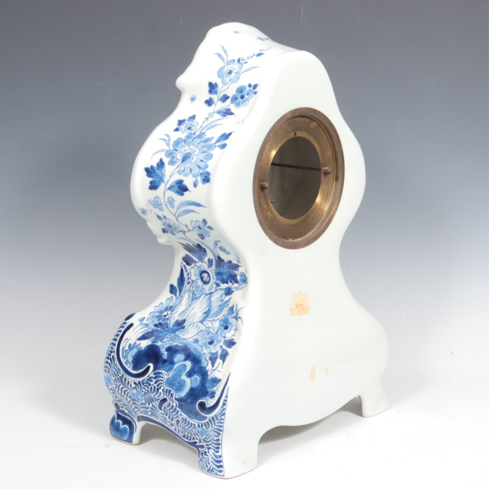 Delft Faience Mantle Clock - 4
