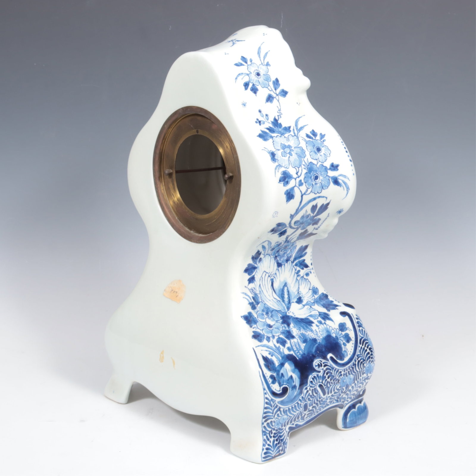 Delft Faience Mantle Clock - 5