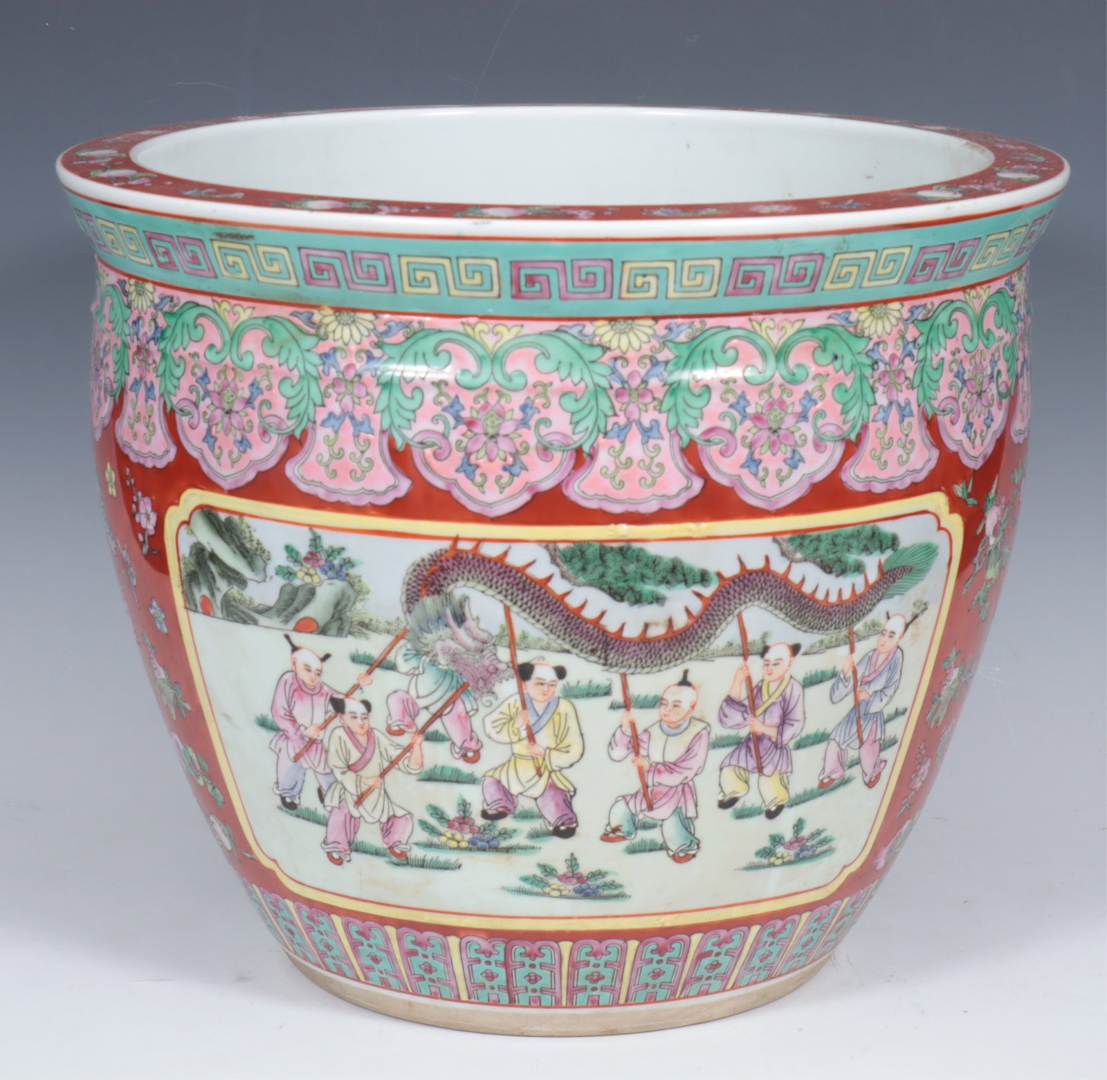 Chinese Republic Porcelain Fish Bowl (1 of 6)