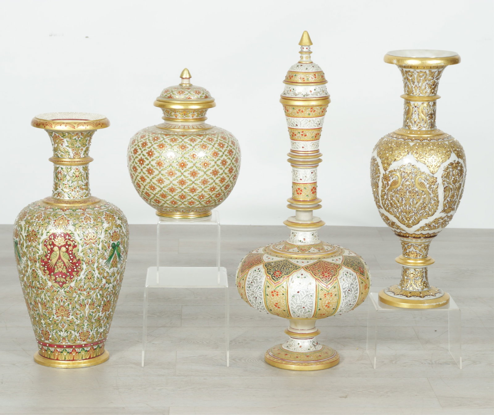 Four Indian Style Vases & Urns (1 of 11)