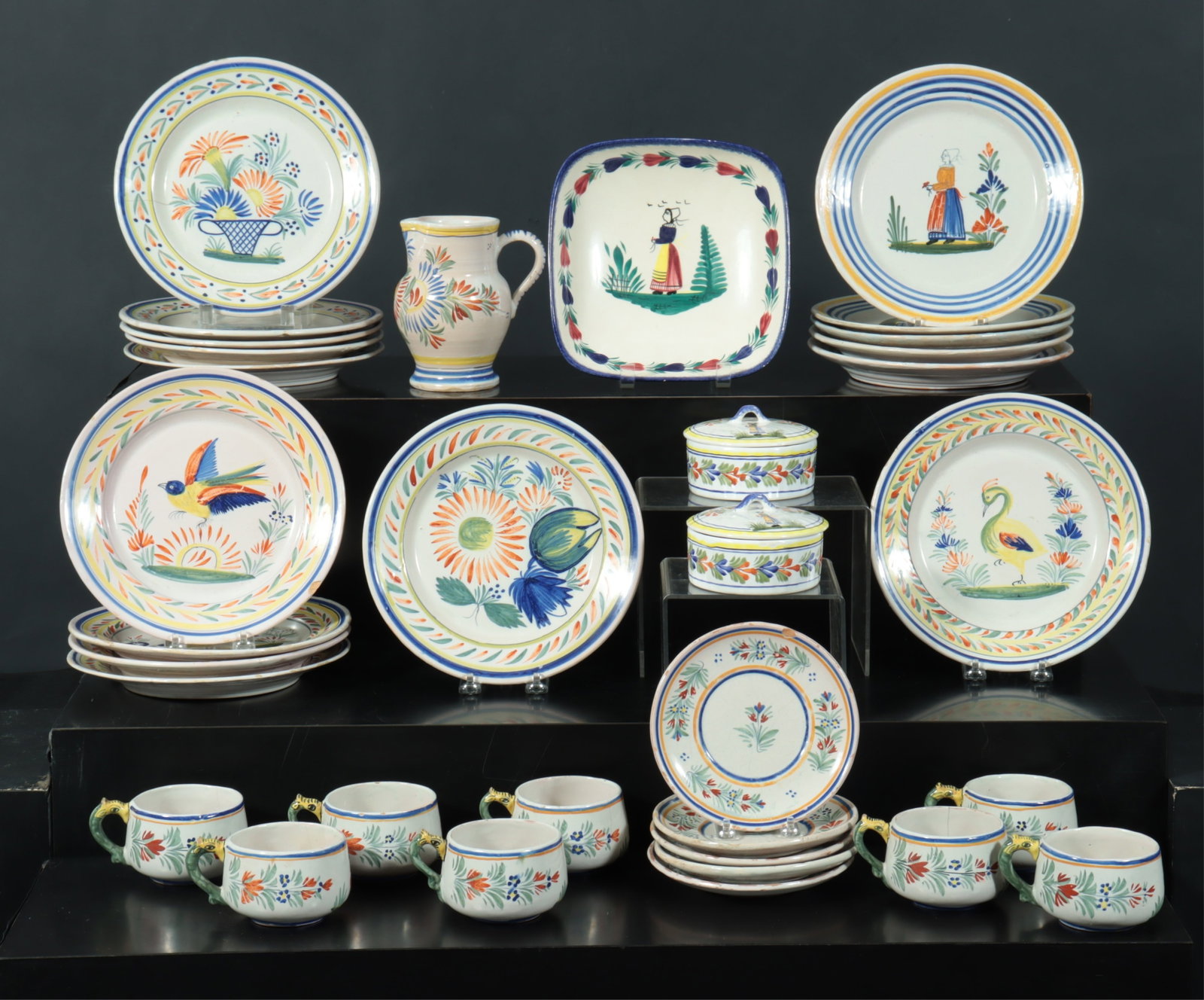 Group Henriot Quimper Faience Pottery (1 of 11)
