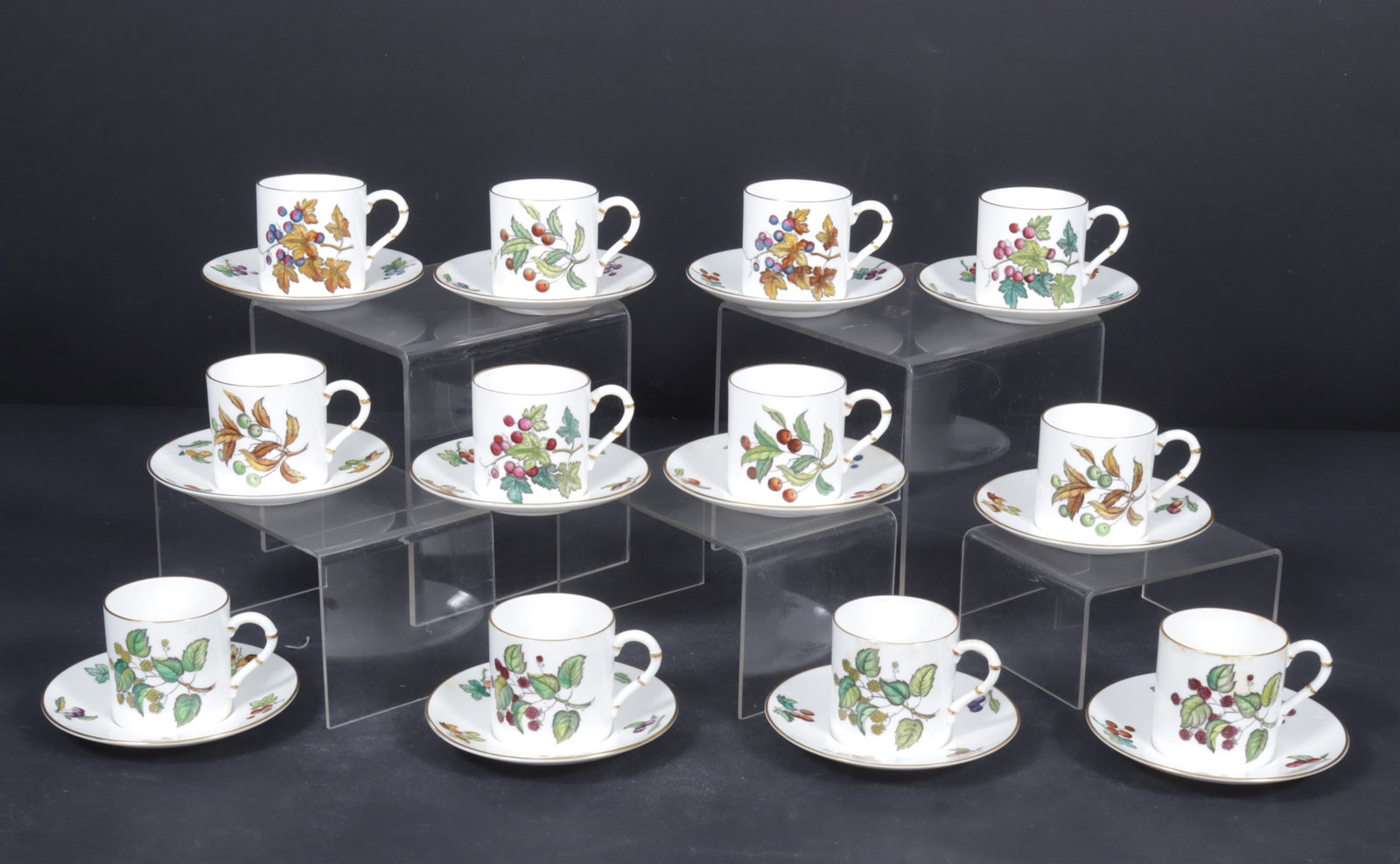 Royal Worcester Demitasse Service for 12 (1 of 4)