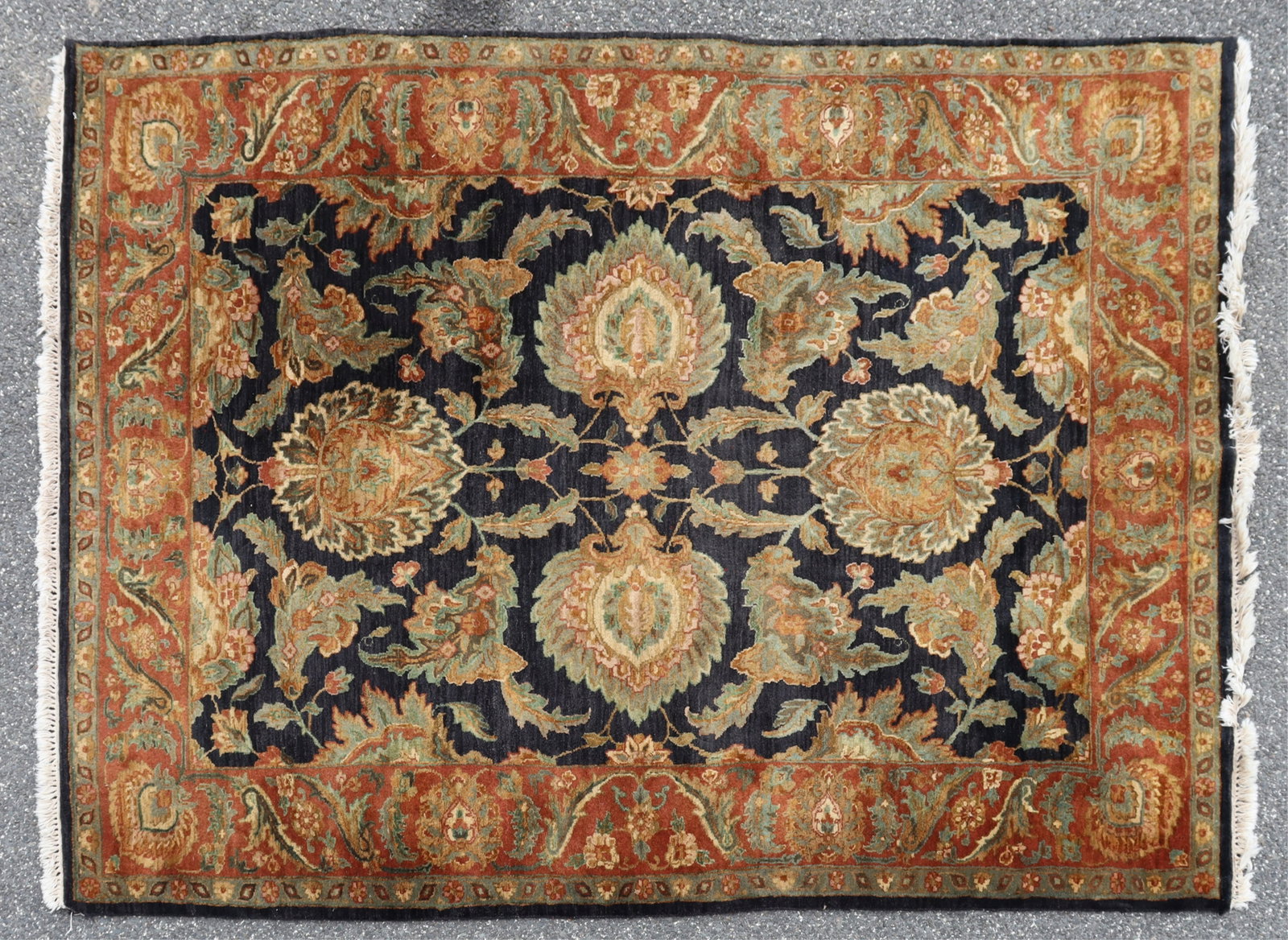 Indian Agra Wool Rug 6-1 x 8-6 (1 of 7)