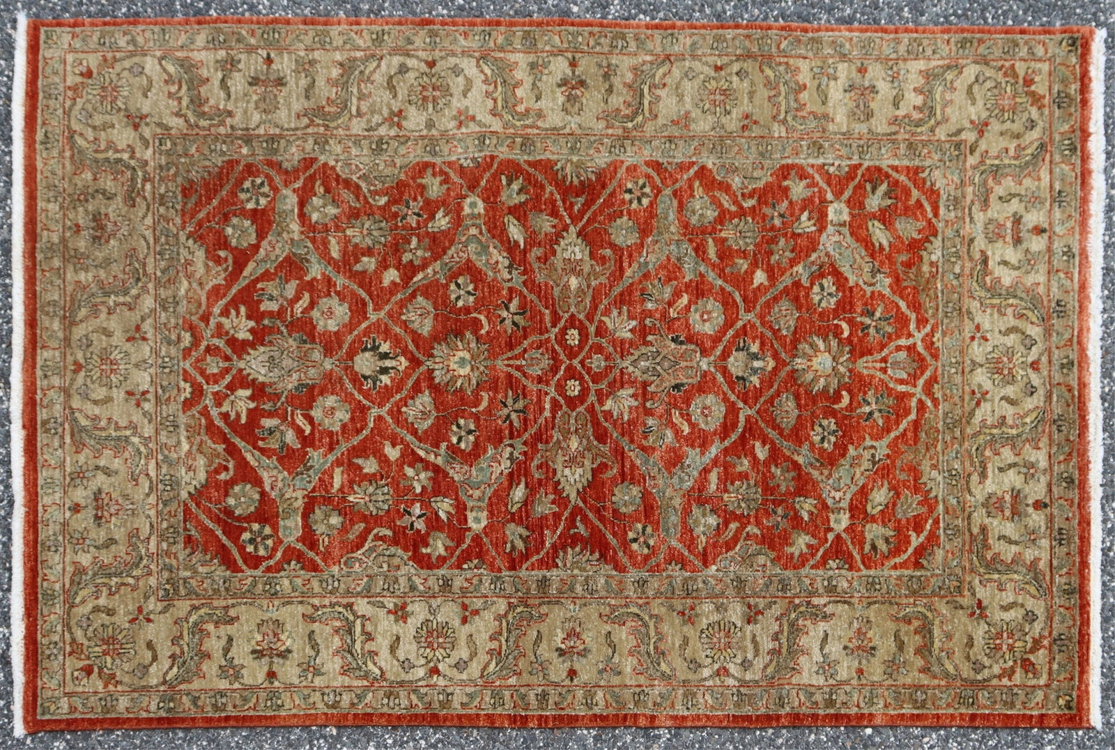 Oushak Style Wool Rug 4 x 5-10 (1 of 8)