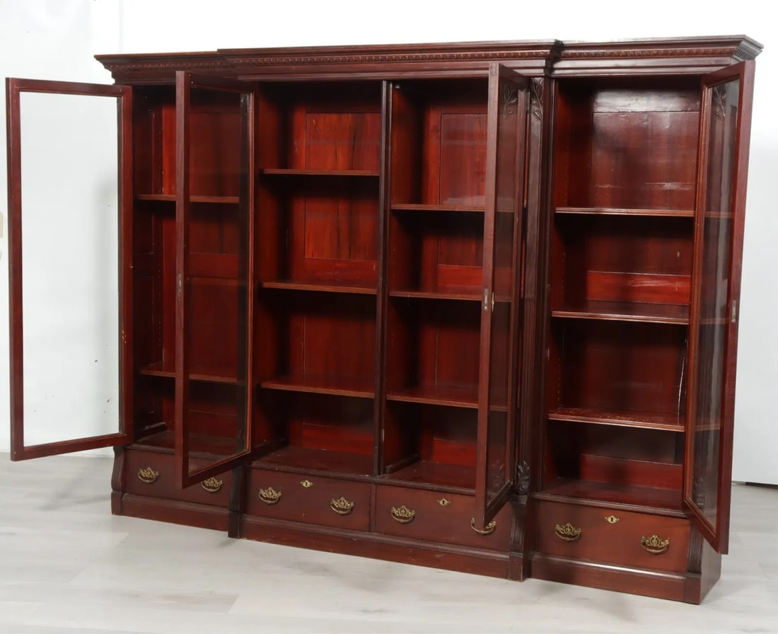 Regency Style Breakfront - 3