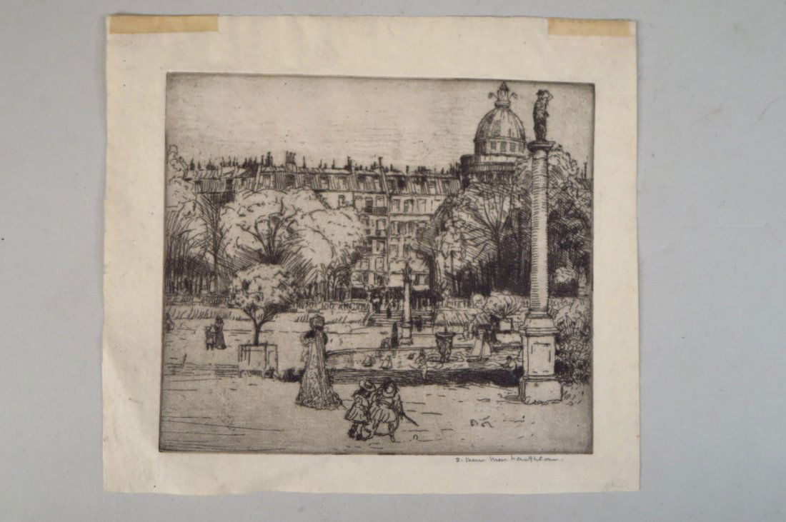 Donald Shaw MacLaughlan, Jardin du Luxembourg, Etching (1 of 7)