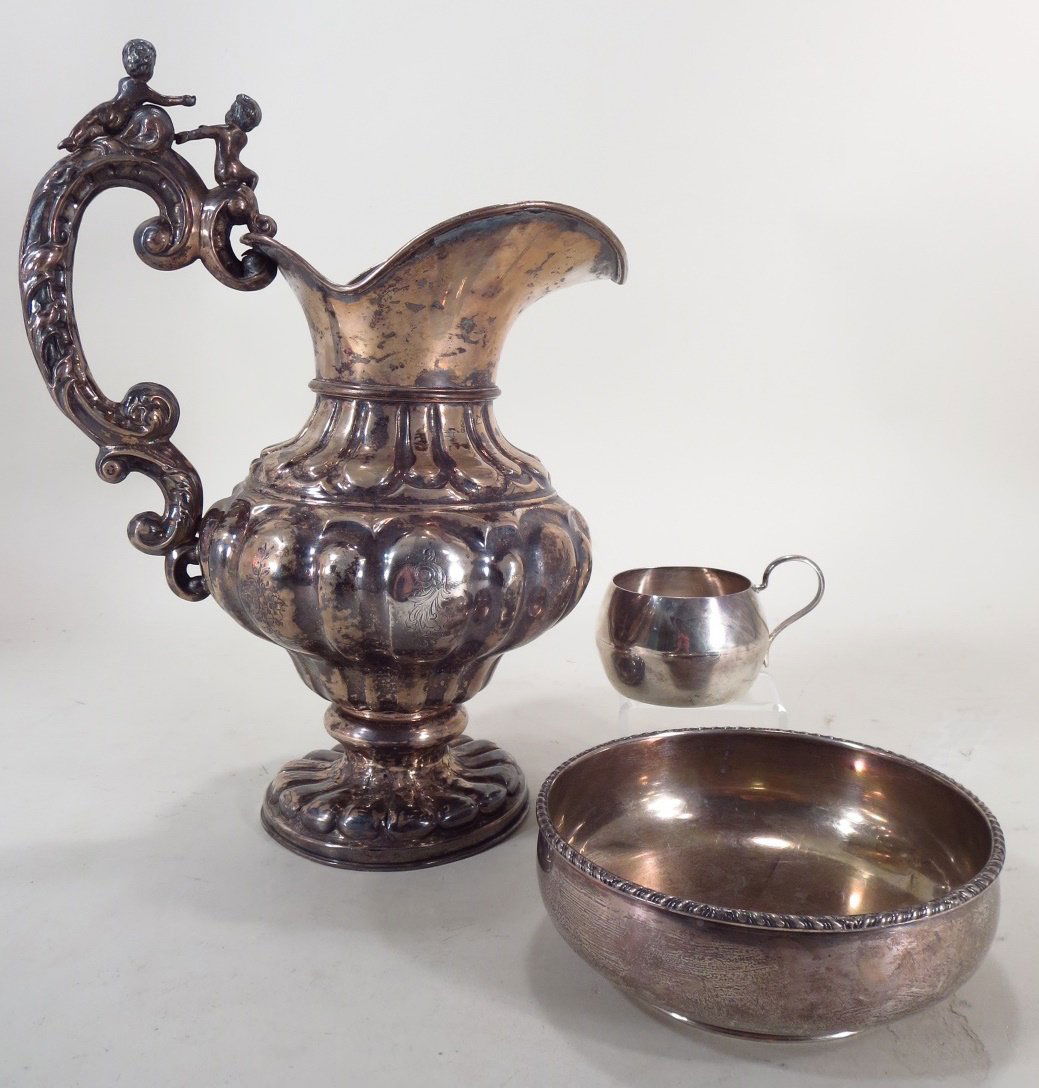 3 sterling silver and other silver items,  19/20th C. (1 of 5)