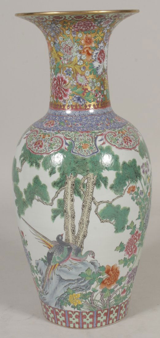 Large Chinese Porcelain Urn, 20th C. (1 of 5)
