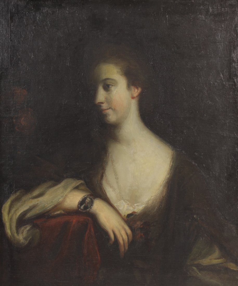 Style of Benj. West, Portrait of Beauty, c. 1835 (1 of 3)