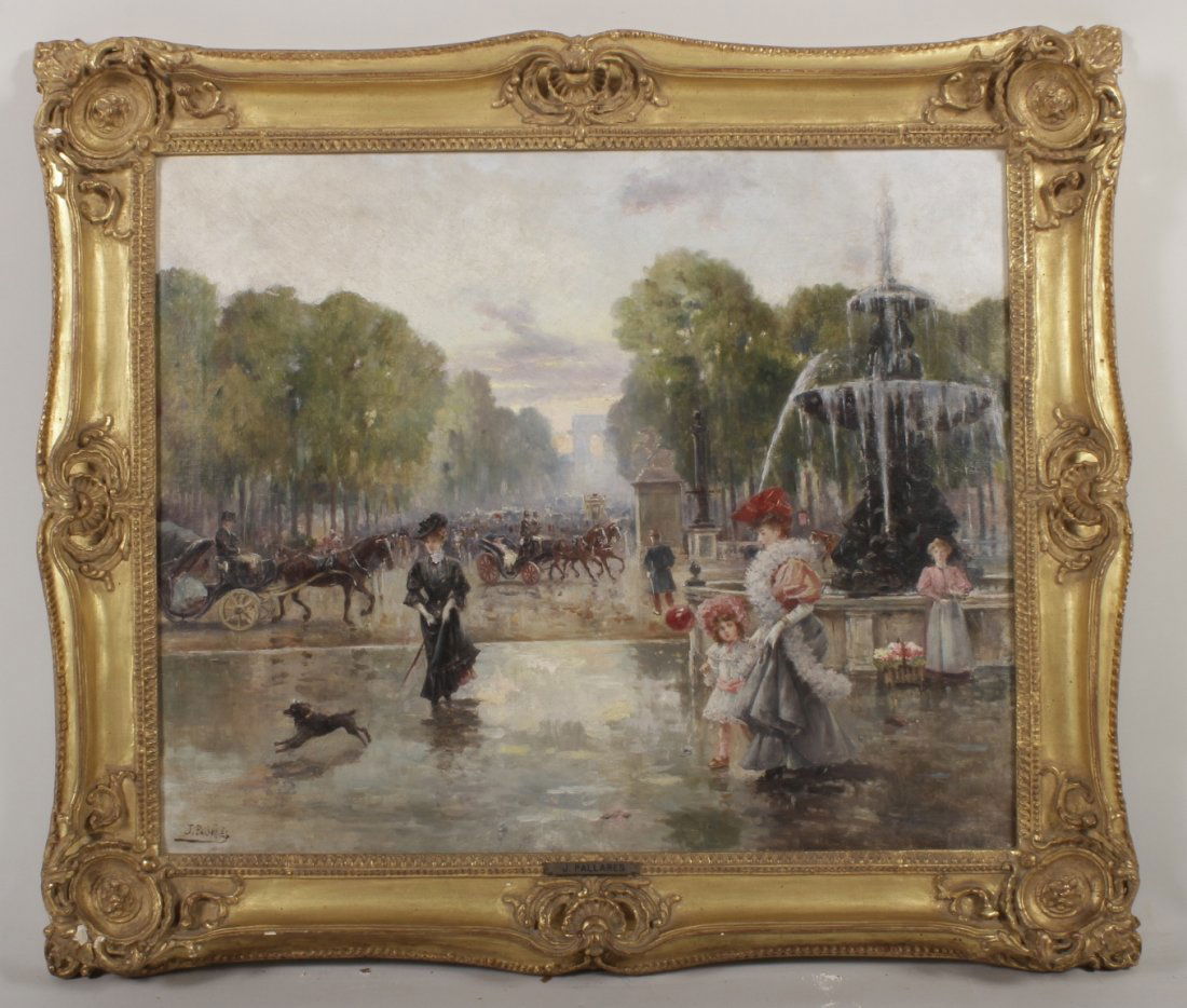 Joaquin Allusante Pallares, Parisian Scene, o/c (1 of 3)