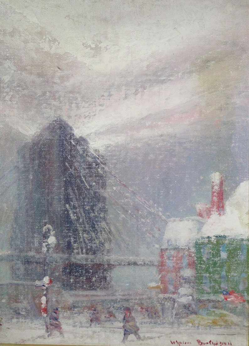 Johan Berthelsen, American, Brooklyn Bridge, o/b (1 of 5)