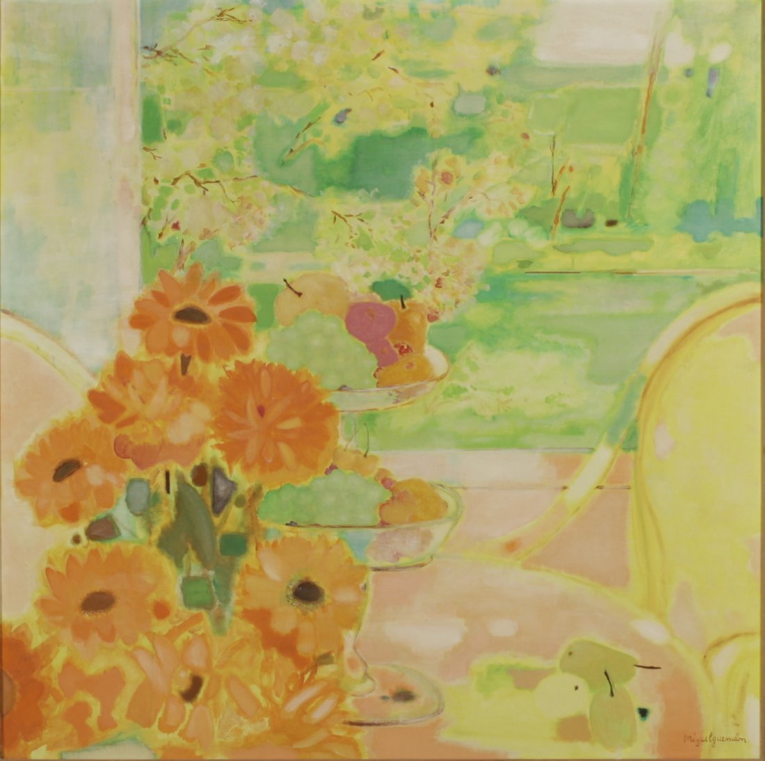 Miguel Guzman, Still Life with Flowers, o/c (1 of 5)