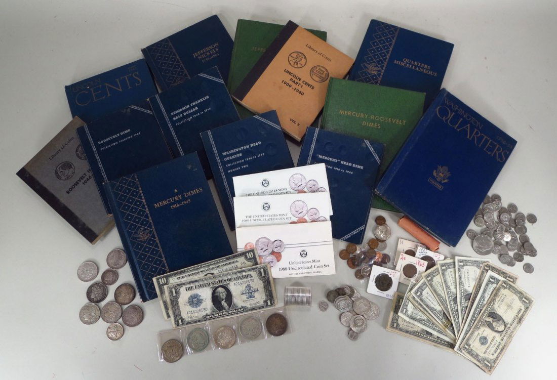 Coin and Currency Lot, American, 19th/20th C. (1 of 3)