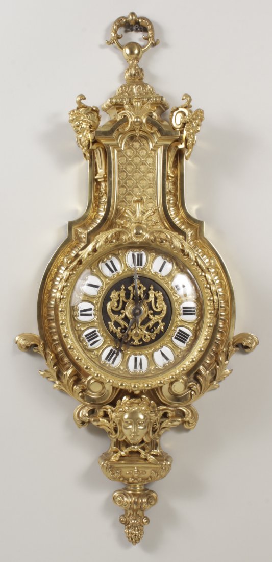 Striking Cartel Clock, Continental, 19th c (1 of 4)