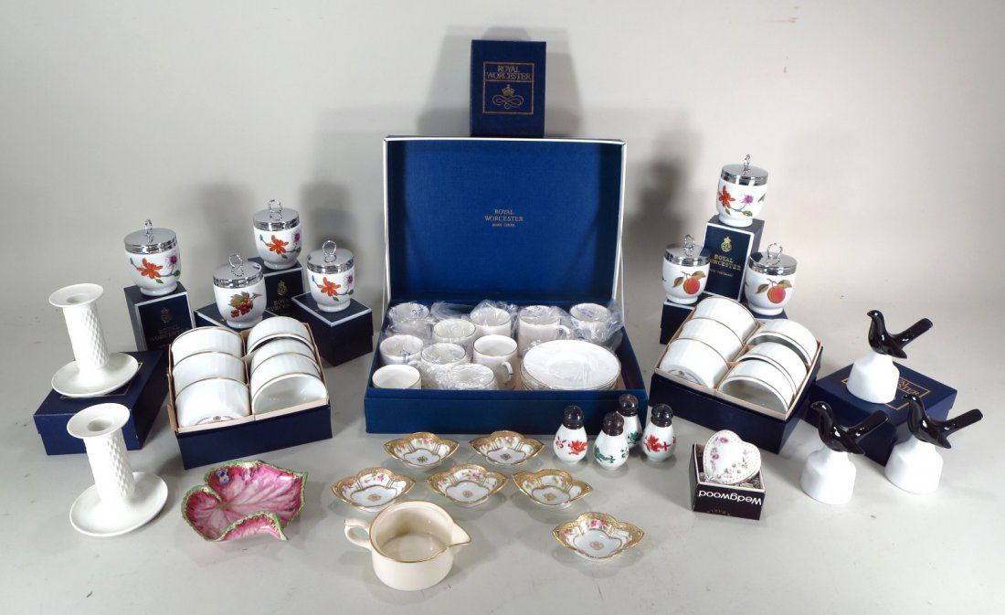 Grp. Porcelain Table Ware; Worcester, Meissen (1 of 6)