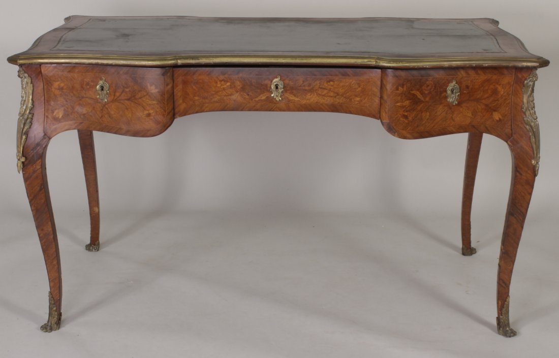 Louis XV-style Inlaid Desk French, 20th c (1 of 4)