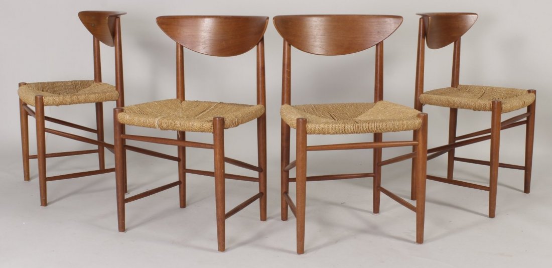 4 Danish Midcentury Modern Teak Side Chairs (1 of 4)