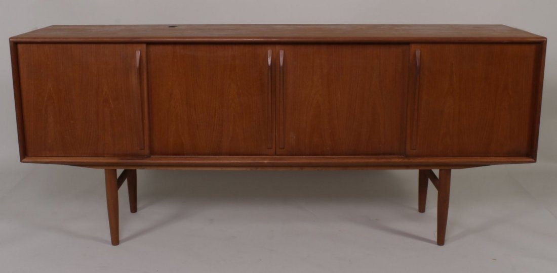 Teak Credenza, Danish, Hans Wegner, Mid-20th c. (1 of 9)