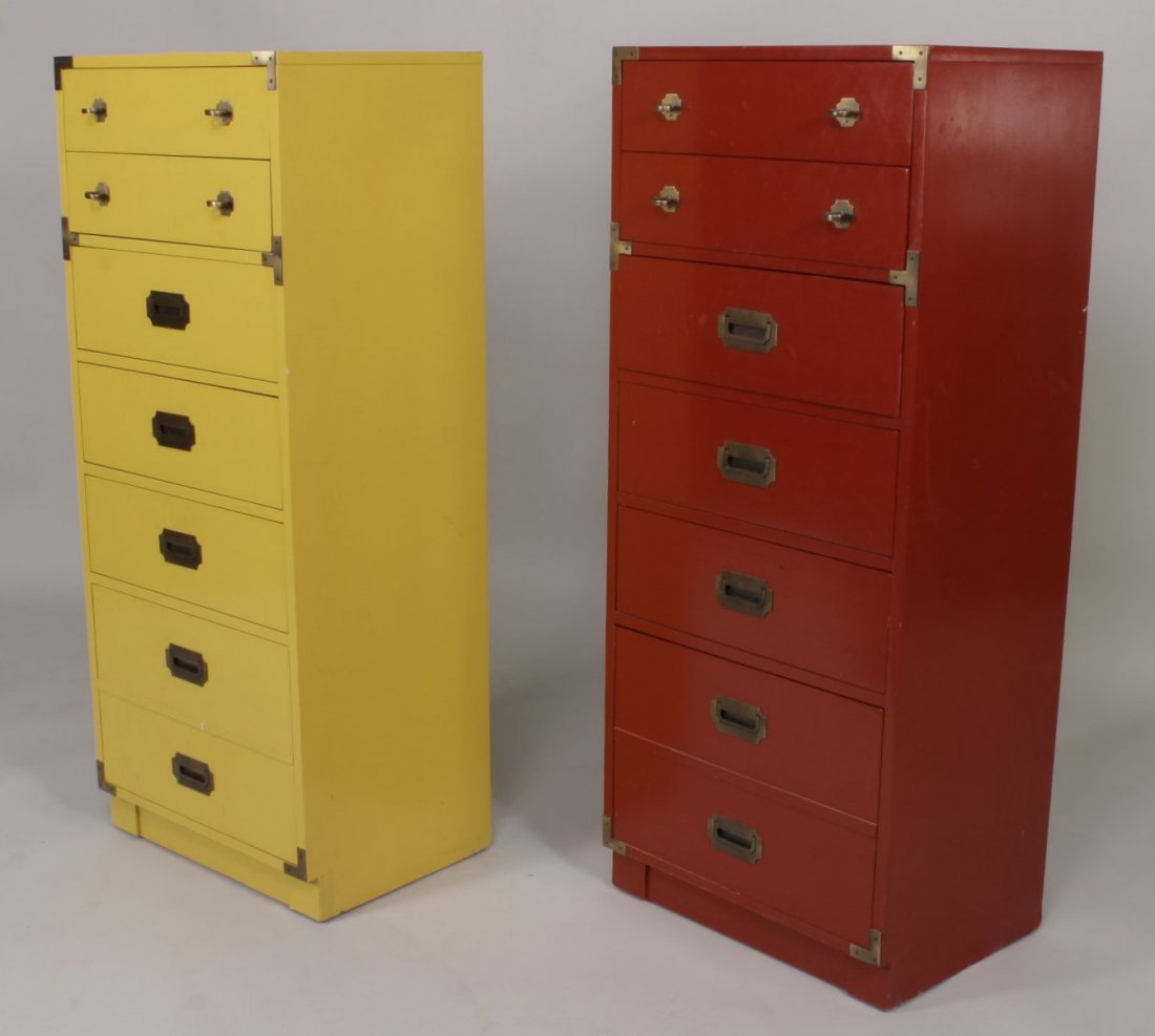 2 Midcentury Modern Campaign Style Chests (1 of 7)