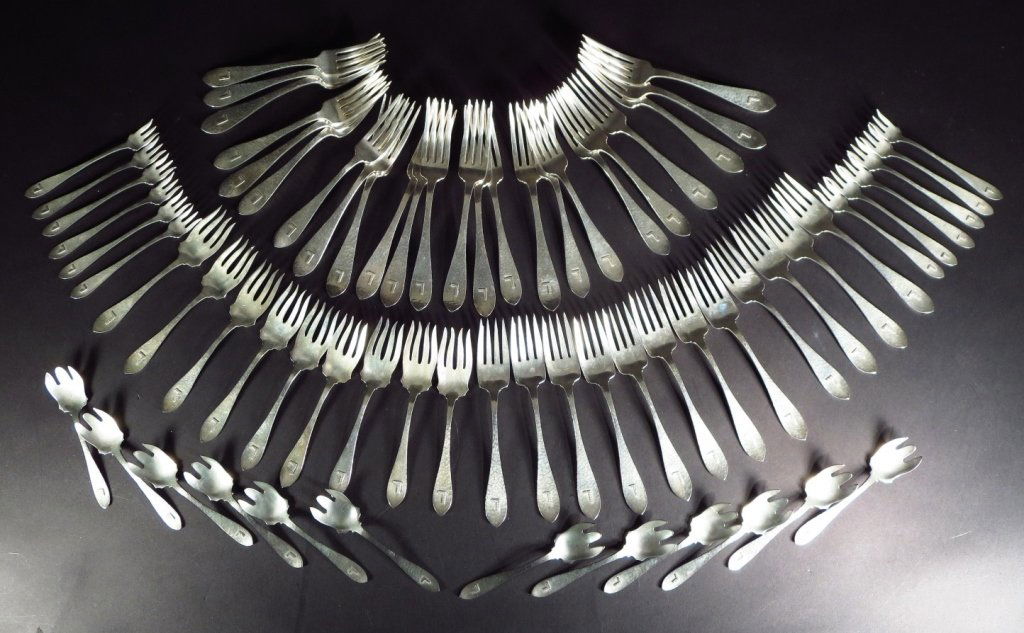 Svc for 12 Sterling Silver Arts & Crafts Flatware (1 of 5)