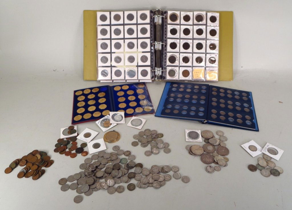 US and Foreign Coin Lot, many silver (1 of 5)