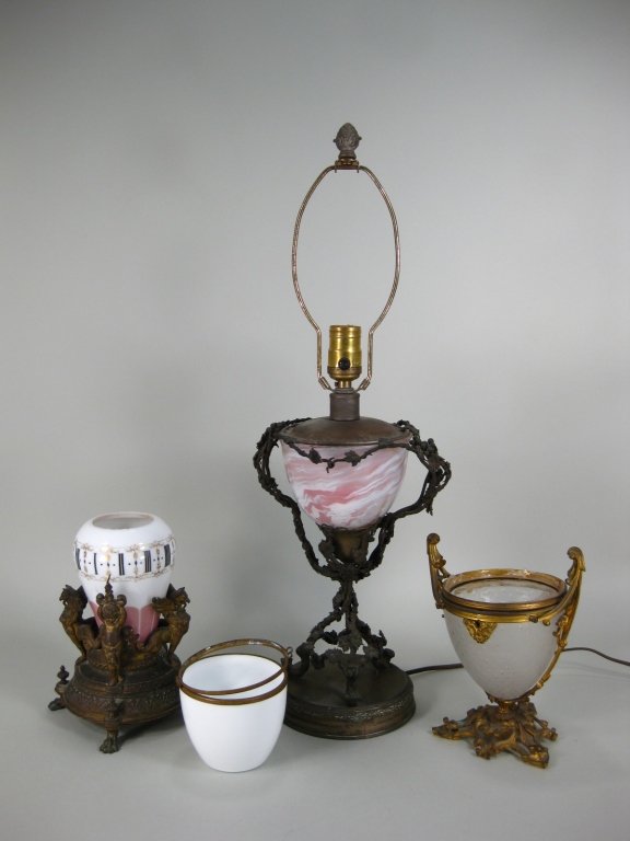 4 Gilt & Bronze Mounted Continental Glass Pcs. (1 of 5)