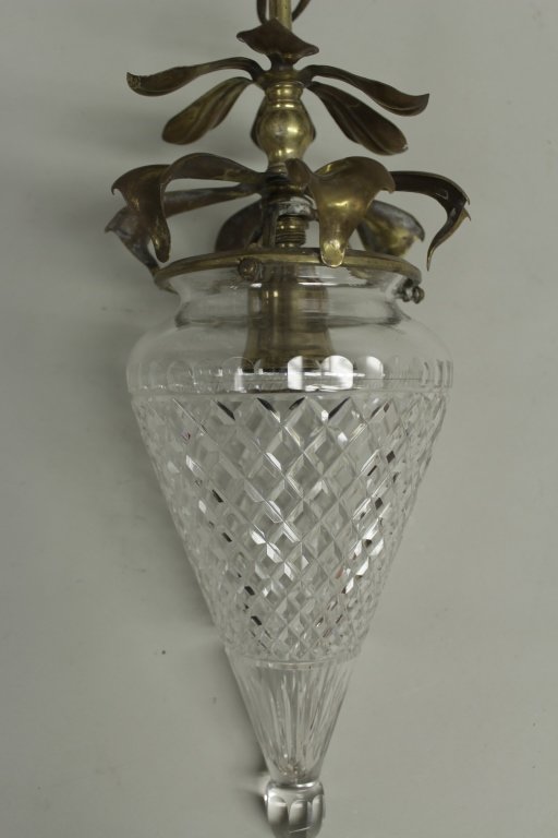 Crystal Chandelier, Irish, 20th C. (1 of 3)