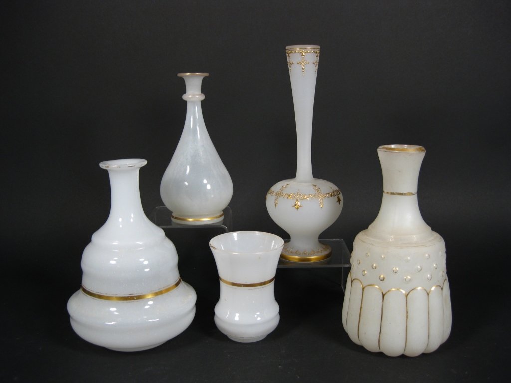 18 Bristol Glass or Bristol Style Glass Pieces (1 of 5)