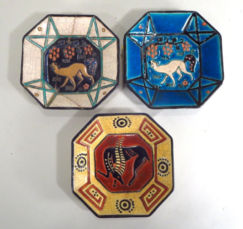 3 Atelier Primavera Longwy Octagonal Bowls, French (1 of 7)