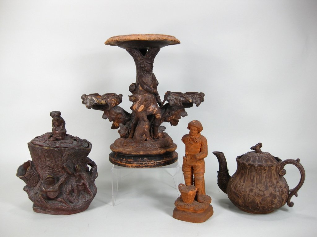 4 Terracotta Table Top Pieces, 19th to 20th C. (1 of 7)