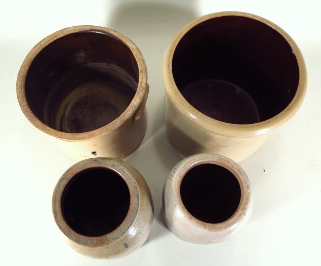 4 Pieces Stoneware, one marked N.A. Nathan & Son (1 of 7)