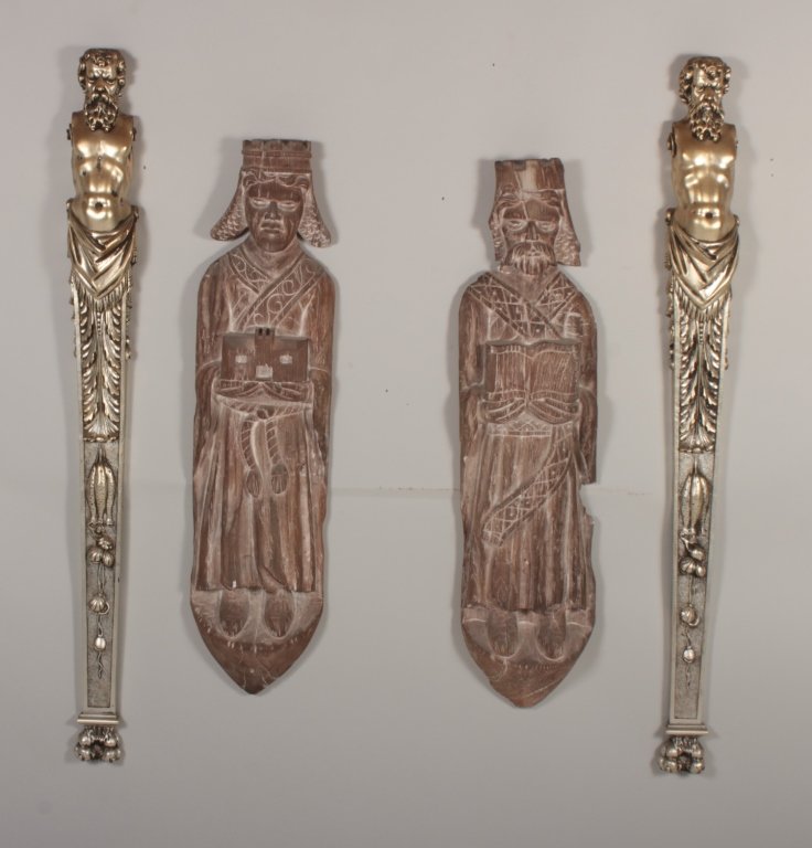 2 Poseidon Pilasters & 2 Medieval style Saints (1 of 7)