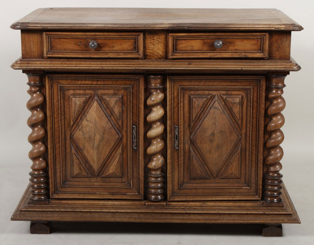 French Walnut Buffet, e 18th C., later elements (1 of 10)