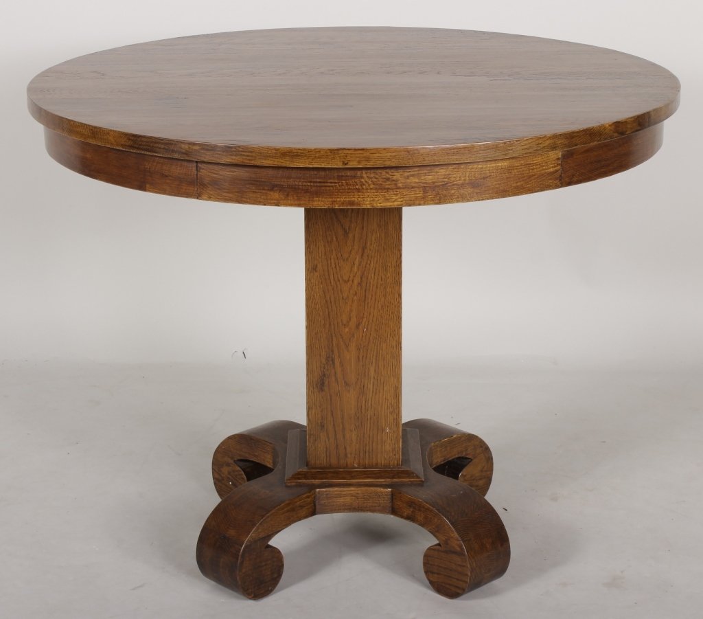 Victorian Oak Center Hall Table, Late 19th c.. (1 of 4)