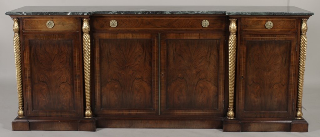 Regency Style Marble Top Sideboard (1 of 5)