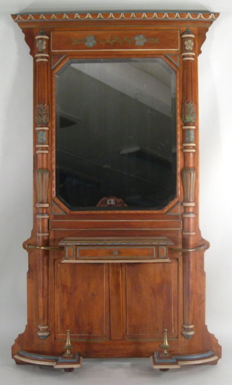 Victorian Style Mirrored Hall Stand (1 of 6)
