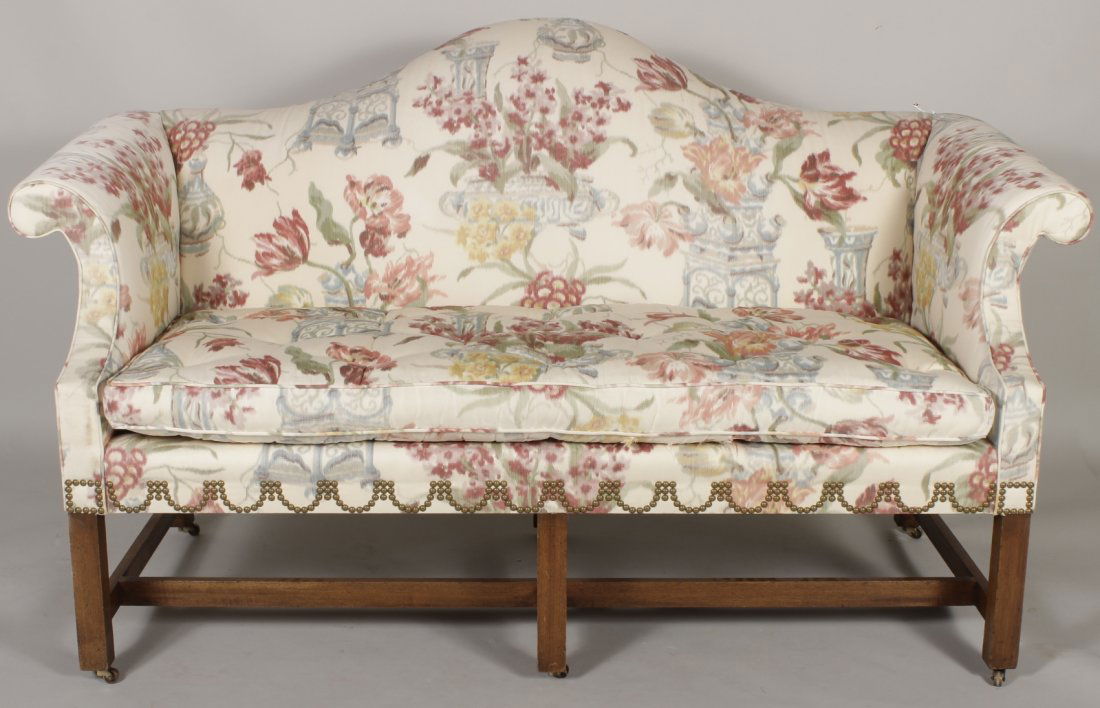 Georgian Style Camel Back Settee (1 of 5)